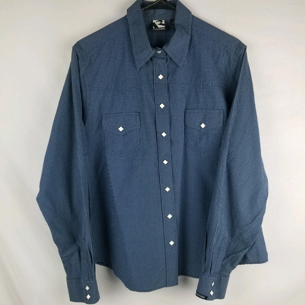 Rockies Mens Pearl Snap Western Button Up